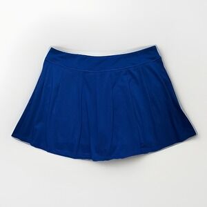 Lands' End Women's Skort Plus Size 1X Blue Pleated Athletic Skort/Shorts
